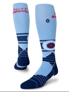 Stance MLB Chicago Cubs City Connect On-Field OTC Socks Large 9-13 NEW NWT